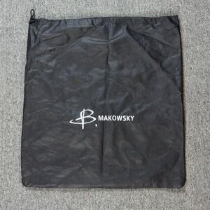 B. Makowsky Dust Bag‎ Cover Purse Storage Black Drawstring 20.5x22
